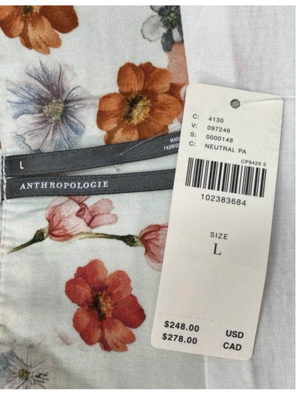 Anthropologie Muse Basque-Waist Midi Dress NWT Size Large - Picture 4 of 4